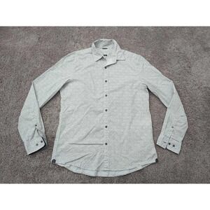 Michael Kors Button Up Shirt Mens‎ Large Mosaic Geometric Long Sleeve Casual